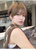 ショート ボブ インナー 艶髪 韓国風 レイヤーカット256
