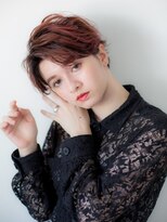 ヘアー＆メイク ルナルナ 明和店　HAIR＆MAKE LUNA LUNA ラフな大人ハンサムショート×艶感カッパーブラウン