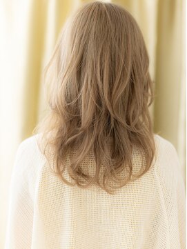 カバーヘア 上尾西口店(COVER HAIR) 艶感ホワイトブロンドデジタルパーマロングウルフY上尾20代30代