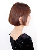大人ボブ/池袋美容室/髪質改善カラー/白髪ぼかし/縮毛矯正