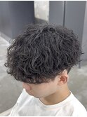 熊本メンズカット　MEN'S HAIR 波巻きスパイラル マッシュ