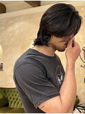 メンズストレート メンズヘア メンズロング 銀座