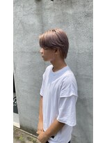 スイート ヘアデザイン(Suite HAIR DESIGN)&nbsp;センターパート×ピンクベージュ