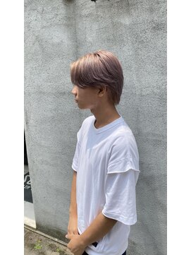 スイート ヘアデザイン(Suite HAIR DESIGN) センターパート×ピンクベージュ