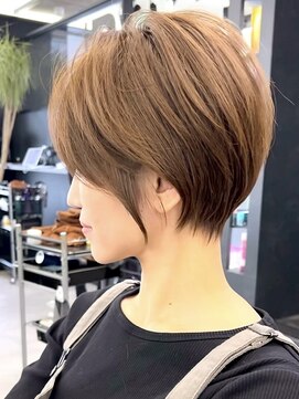 ブレス ヘアデザイン(BLESS hair design) 東静岡ショートボブくびれショートイルミナカラー顔周りレイヤー