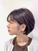 六本木美容室 ヒロオ(HIROO)&nbsp;上品に見える白髪ぼかし×丸みショートボブ