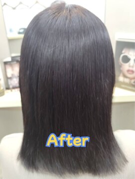 スーパーカット シティガール 深めのブラウンとシルバーを少々
