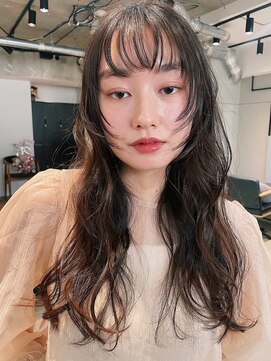 小顔似合わせカット/セミロングパーマ/ベージュカラー【銀座駅】