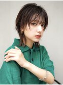 【GEEKS渋谷】春カラー/ミディアムレイヤー/ウルフ/顔周りカット
