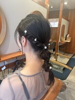 ウル 久留米(URU)&nbsp;ヘアセット/ヘアアレンジ/お呼ばれヘア/編みおろしスタイル