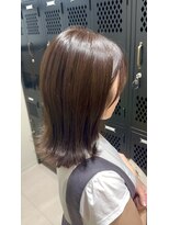 ロウ 町田(ROW)&nbsp;大人かわいいエギョモリ ミルクティーブラウン ひし形シルエット