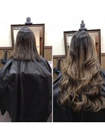 ディー エメ(D-aimer-)&nbsp;バレイヤージュ風エクステ