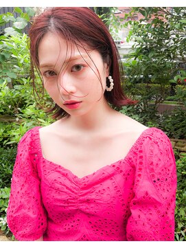 シーク 天神(SEEK) 【SEEK】ペールピンクカラー×ボブ