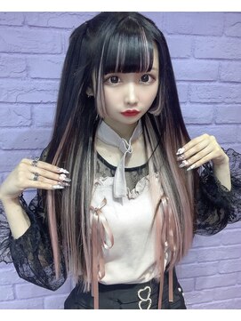 キャンディーシロップ(Candye Syrup) 地雷系ピンクインナーエクステ