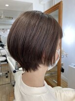 ヘッズ 本八幡店(HEADS)&nbsp;マロンベージュ　ニュアンスマッシュ　チラ見せカラー