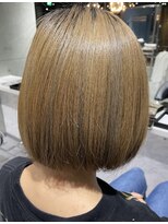 ジンジャー(GINGER) ボブ×髪質改善×トリートメント×ハイトーン×伸ばし中