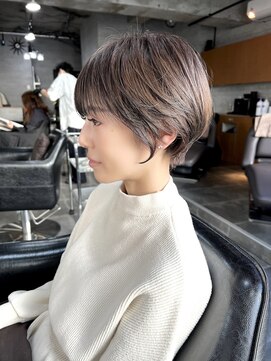 バーチョ(bacio) ショートヘア グレージュ【麻生/札幌ショート/白髪】