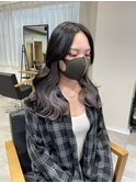 インナーカラーケアブリーチイヤリングカラーハイライトレイヤー