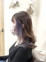 ホンネ(honne.) イヤリングカラー×ラベンダー