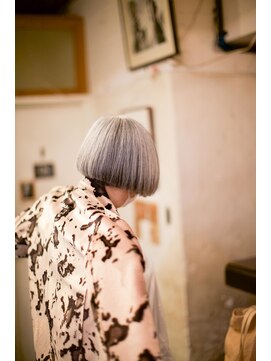 スリースリーナイン ヘアーアンドメイク(339 hair&make) 【綺麗な白髪！美髪/縮毛矯正】大人女性のピカピカ/パッツンボブ