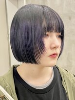 ソーコ 渋谷(SOCO)&nbsp;パープルカラーブルーカラーケアブリーチダブルカラー髪質改善