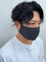 ニアウ 太田店(Niau)&nbsp;センターパートツイストスパイラルパーマ刈り上げメンズパーマ