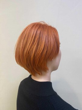 テーラヘアー ユーカリが丘店(TELA HAIR) ブリーチありオレンジカラー