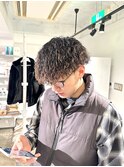 メンズハードツイストスパイラルハードパーマメンズツイスパ