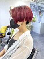 オウル(Owll) 【Owll】20代30代40代刈り上げ大人ハンサムショートベリーピンク