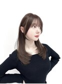 マロングレージュ/韓国レイヤーカット/