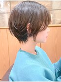 大人ショートボブ丸みショートカットマッシュショートウルフ