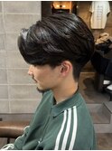 センターパートニュアンスパーマフェザーパーマカルマパーマ韓国