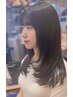 【顔周りも可愛く】小顔カット+カラー+髪質改善トリートメント