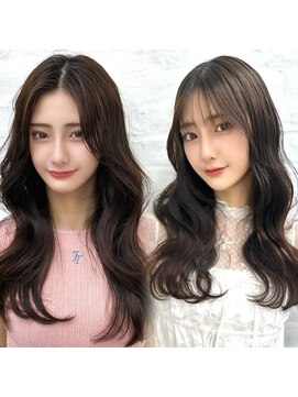 アマトウキョウ アユンチェ(AMA TOKYO×AYUNCHE) 前髪顔まわり韓国ヘアレイヤーカットサイドバンク2wayバンク韓国