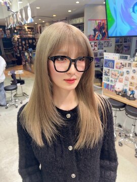 ナンバー リコ 名駅 ジャム 名古屋(N° rico JAM) 髪質改善　ケアブリーチ　ベージュ　イエローミルクティー