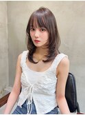 Steelo 小顔レイヤー×オリーブベージュ