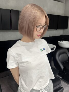 ミル 心斎橋(MIL) ホワイトミルクティー/ハイトーン/ブリーチ/心斎橋/髪質改善