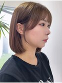 ショート/ボブ/ライトベージュ/ナチュラルストレート