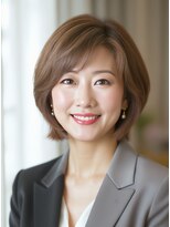 ブロッサム 上尾店(Blossom)&nbsp;30代40代透明感◎白髪ぼかしハイライト×レイヤーボブ