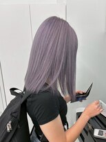 エニフォーイーストハム(Eni for eastham)&nbsp;ブリーチカラー/パープルアッシュ/ストレートロング