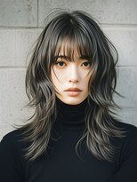 エイチ ウルフカット 大阪梅田(811)&nbsp;レイヤーボブボブヘアショートウルフパーマウルフボブヨシンモリ