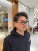 メンズシャープショート