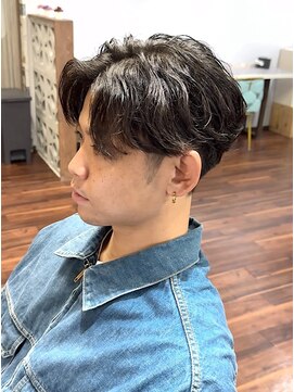 リ メイロ(Re.Meiro) 散るフェザーパーマ【メンズ/パーマ/眉毛/沖縄市/美里】