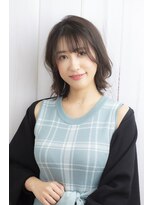 ノブヘアデザイン 杉田店(NOB hairdesign)&nbsp;〈NOB杉田店〉美髪センターパート チェリーブラウン