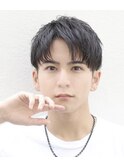 刈り上げショートアップバング×短髪