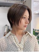 長めのショートボブ