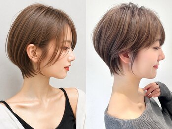 アフロートリノ(AFLOAT Leino)の写真/骨格補正カットで小顔魅せ!ごまかし利かないショート!卓越した技術をご提供!