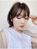 髪質改善レイヤーボブショートカット切りっぱなしボブ表参道渋谷