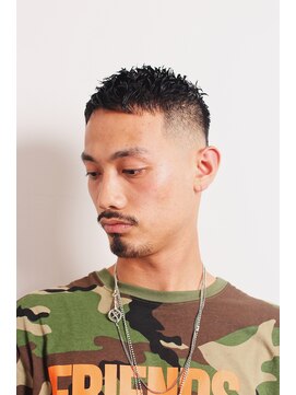 メリケンバーバーショップ フクオカ(MERICAN BARBERSHOP FUK) クラウドマッシュテクノセミウェットワイルドツーブロック57