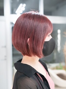 ホロン 池袋(HOLON) HOLON池袋/池袋駅【ブリーチピンクひし形ショート】